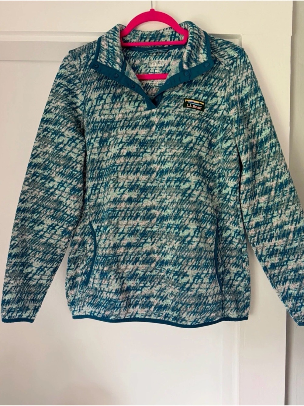 Women's Patterned Pullover 1/4 Snap Sweater